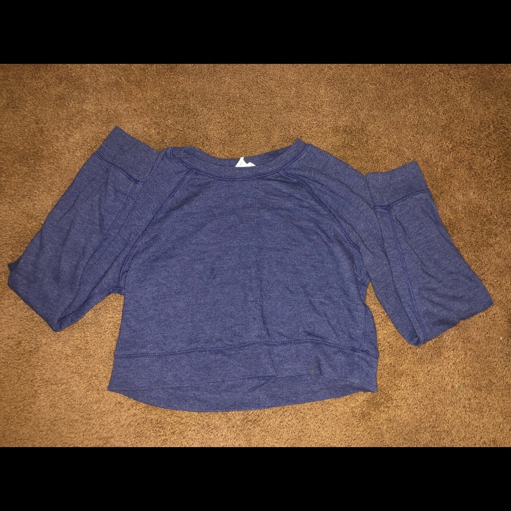 Cropped sweatshirt no hoodie
